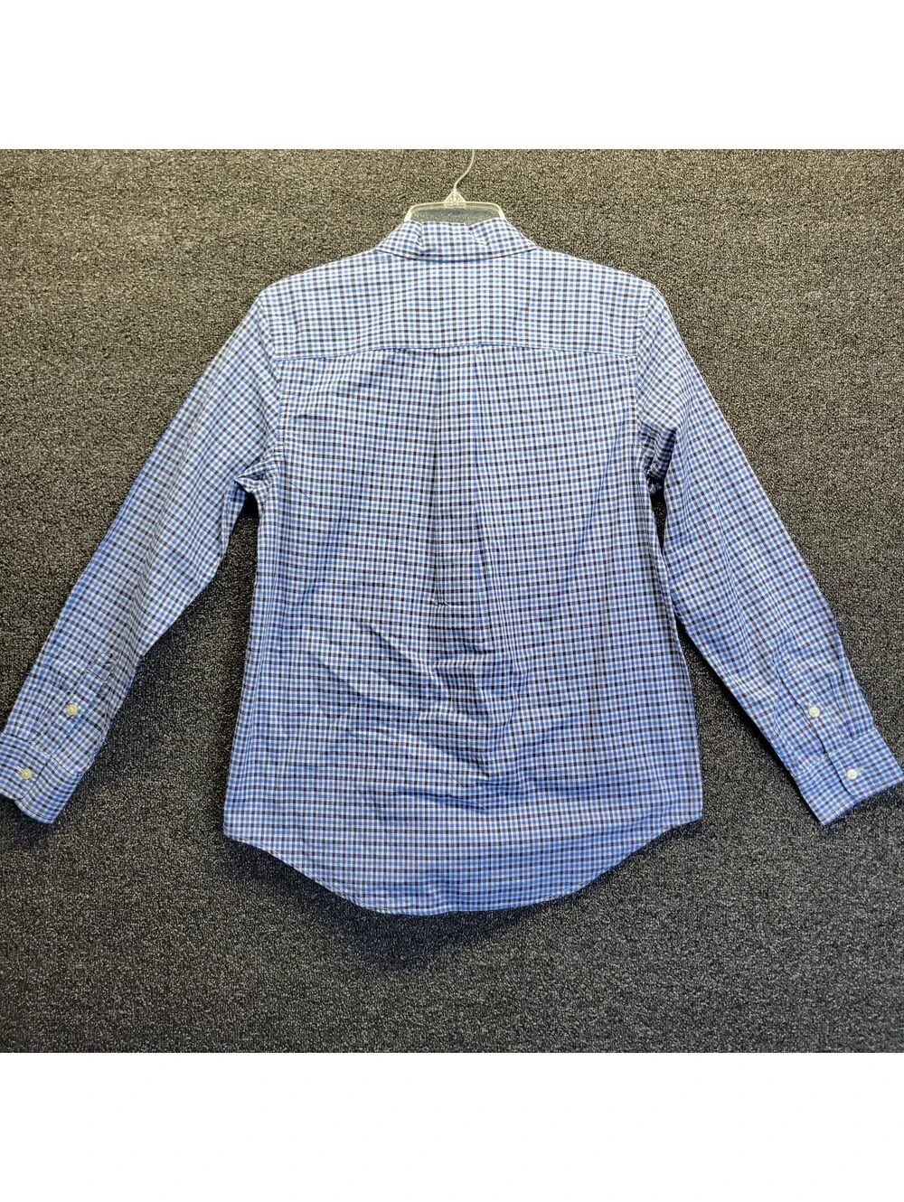 Ralph Lauren Blue Plaid Boy's Sz L Button-Down